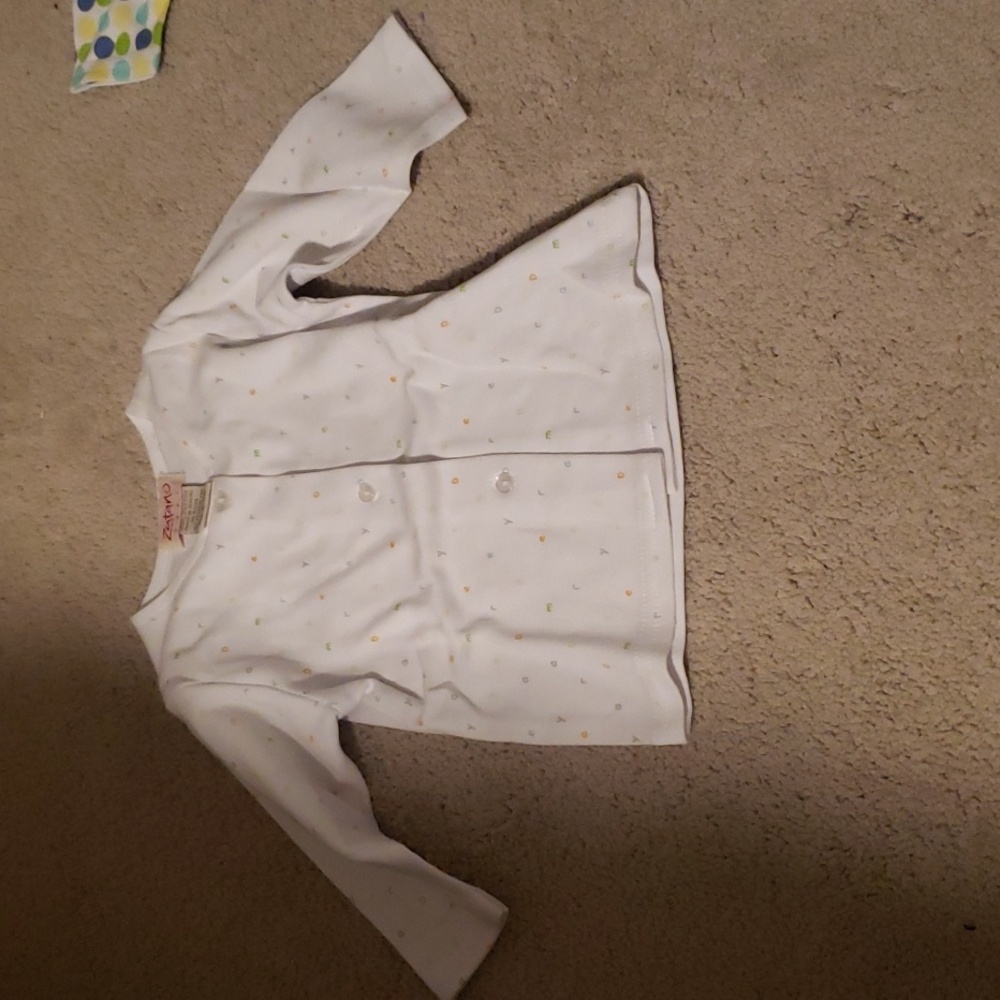 Zutano shirt infant 0-6 months FUN